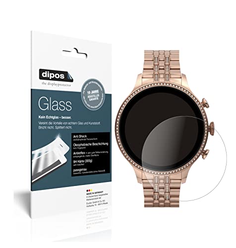 dipos I Pellicola Protettiva Opaco Compatibile con Fossil Gen 6 (42 mm) Smartwatch Protezione Vetro Flessibile 9H