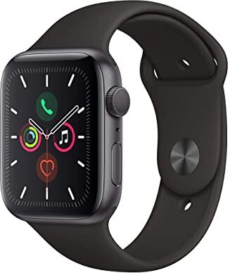 Apple Watch Series 5 44mm (GPS) Cassa In Alluminio Color Grigio Siderale Con Nero Cinturino Sport (Ricondizionato)