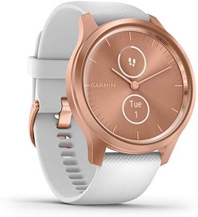 Garmin Vivomove Style, Smartwatch Hybrid Analogico A Colori Pay Unisex, Rose Gold White, 42mm