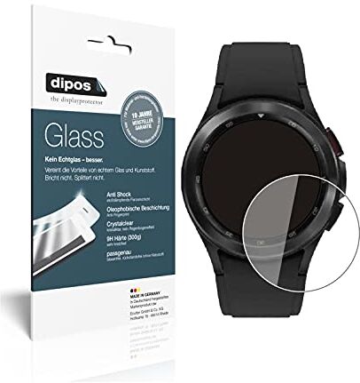 dipos I Pellicola Protettiva Compatibile con Samsung Galaxy Watch 4 (40 mm) Protezione Vetro Flessibile 9H