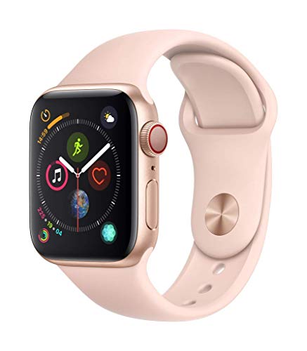 Apple Watch Series 4 40mm (GPS + Cellular) Cassa In Alluminio Color Oro Con Cinturino Sport Rosa Sabbia (Ricondizionato)