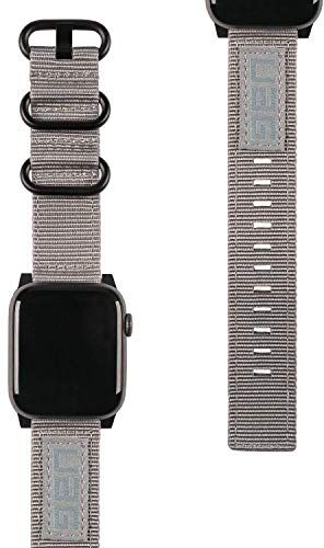 Urban Armor Gear Nato Bracciale per Apple Watch 38mm / 40mm (Watch SE, Serie 6, Serie 5, Serie 4, Serie 3, Serie 3, Serie 2, Serie 1, Bracciale di Ricambio) Grigio