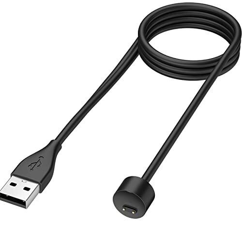 Amzpas Caricatore per Xiaomi Mi Band 5/ Mi Band 6/ Mi Band 7, Veloce Portatile Cavo di Ricarica USB Compatibile con Xiaomi Mi Band 7/Mi Band 6/Mi Band 5/Amazfit band 5 (100cm)