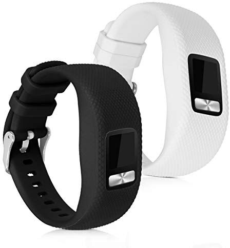 kwmobile Cinturino S in TPU e Silicone compatibile con Garmin Vivofit 4-2x Fascetta con Fibbia ca. 13-21 cm Small