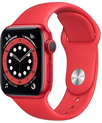 Apple Watch Series 6 GPS, cassa in alluminio PRODUCT (RED) da 40 mm con cinturino sportivo PRODUCT (RED) Regular (Ricondizionato)