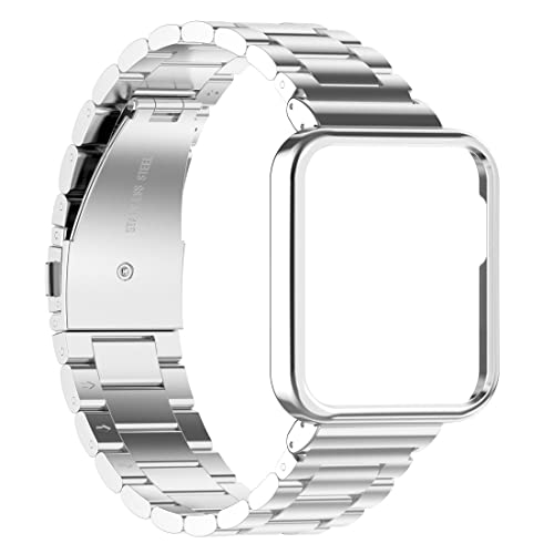 Moorovgi Cinturino Compatibile con Xiaomi Mi Watch Lite,Regolabile Cinturino in in Acciaio Inossidabile per Xiaomi Mi Watch Lite/Redmi Watch (D'argento)