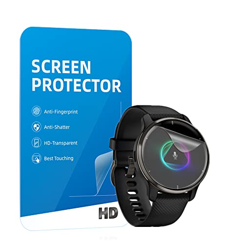 MIHENCE [3 pezzi] Pellicola protettiva compatibile con Garmin Venu 2 Plus, pellicola in TPU di alta qualità Ultra HD 2/2 Smartwatch 2022