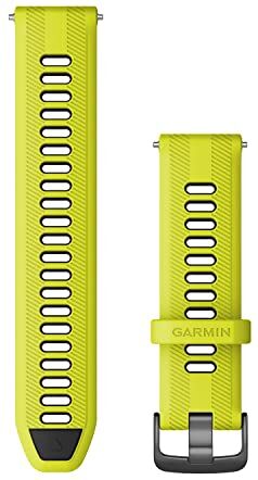 Garmin Cinturino Originale Forerunner 965, 22mm, Silicone, Amp Yellow & Black