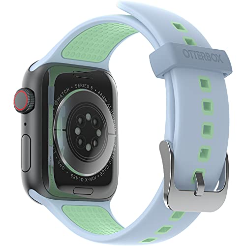 OtterBox Cinturino  All Day per Apple Watch Series 8/7/6/SE 2.ª gen/SE 1.ª gen/5/4/3 42mm/44mm/45mm, morbido al tatto e resistente all'usura, cinturino in Silicone per Apple Watch, Azzurro