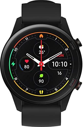 Xiaomi Mi Watch, Orologio Smart, Display AMOLED HD 1.39'', Fino a 16 giorni di autonomia, GPS integrato, NERO