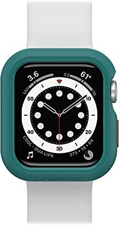 LifeProof Bumper per Apple Watch Series SE 2.ª gen/SE 1.ª gen/6/5/4 40mm, antishock e cadute, sottile e protettivo per schermo e bordi dell' Apple Watch, progettato in modo sostenibile, Verde Acqua