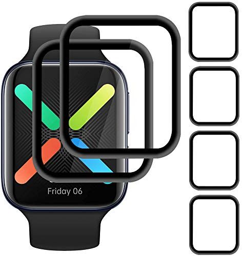 Brifu Film protettivo Compatibile con OPPO Watch 46mm, [antigraffio], [senza bolle], [applicazione facile],[Pellicola protettiva morbida],[Copertura completa]【4 pezzi】