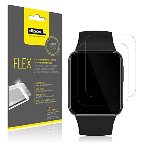 dipos I 2X Pellicola Protettiva Compatibile con GRV Smartwatch Pellicola di Protezione I 3D Full Cover