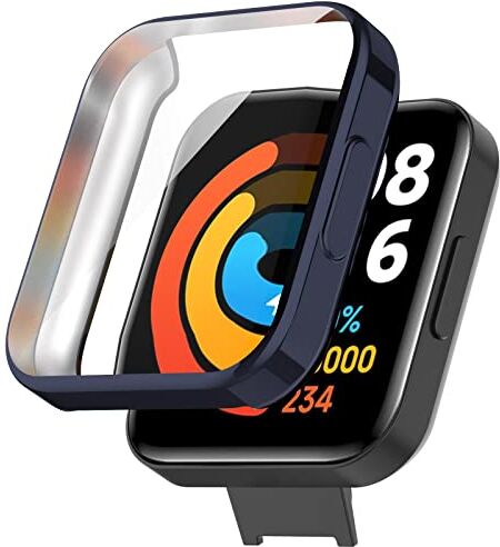 Miimall Pellicola protettiva compatibile con Redmi Watch 2 Lite, in morbido TPU, protezione per display per Redmi Watch 2 Lite, ultra sottile, antigraffio, colore: blu