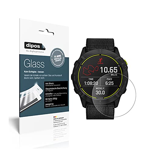 dipos I 2X Pellicola Protettiva Opaco Compatibile con Garmin Enduro Smartwatch Protezione Vetro Flessibile 9H