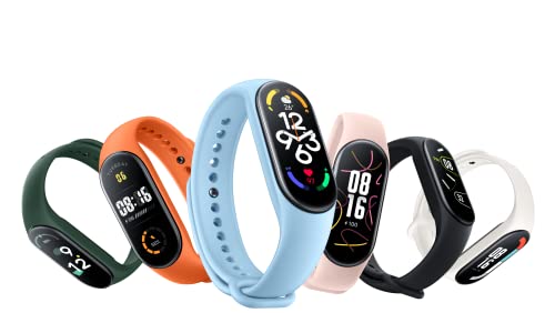 Xiaomi Smart Band 7, Schermo AMOLED 1.62'', Monitoraggio Sonno, SpO2, Frequenza Cardiaca, VO2max, Resistenza all'Acqua 5 ATM, 110+ modalità sportive, Durata Batteria 14 giorni, Versione Italiana