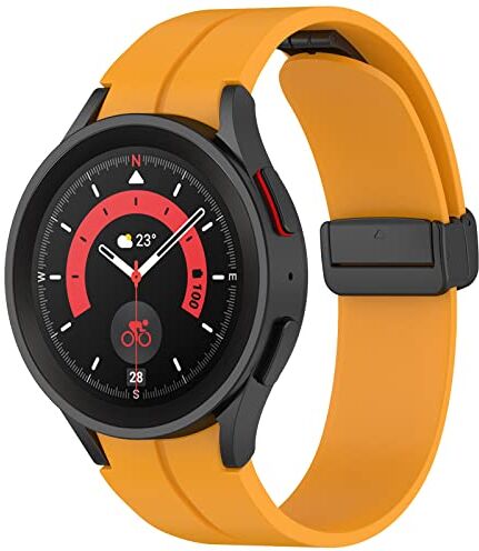 Hatolove Cinturino per Samsung Galaxy Watch 6/5/4 40mm 44mm, Cinturino in Silicone Sportivo Compatibile con Samsung Galaxy Watch 5 Pro 45mm, Galaxy Watch 4 Classic 42mm 46mm, Galaxy Watch 6 Classic 43mm 47mm