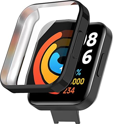 Miimall Pellicola protettiva compatibile con Redmi Watch 2 Lite, in morbido TPU, protezione per display per Redmi Watch 2 Lite, ultra sottile, antigraffio, colore: nero