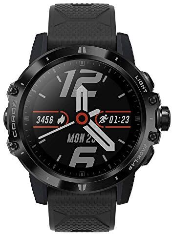 COROS VERTIX GPS Adventure Watch con batteria GPS completa per 60 ore, vetro zaffiro con rivestimento simile al diamante, touch screen, barometro, ANT + e BLE, Strava e TrainingPeaks (Dark Rock)