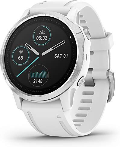 Garmin fēnix 6S GPS Smartwatch Multisport 42mm, Display 1,2”, HR e saturazione ossigeno al polso, Pagamento contactless  Pay, Colore Bianco/Silver