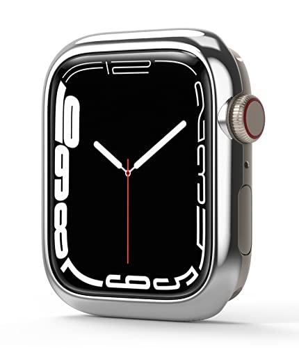 Ringke Bezel Styling Compatibile con Cover Apple Watch 9/8 / 7 45mm, SE / 6/5 / 4 44mm, Ghiera Anti Graffio Stainless Steel Adesiva Accessorio Silver (45-01)