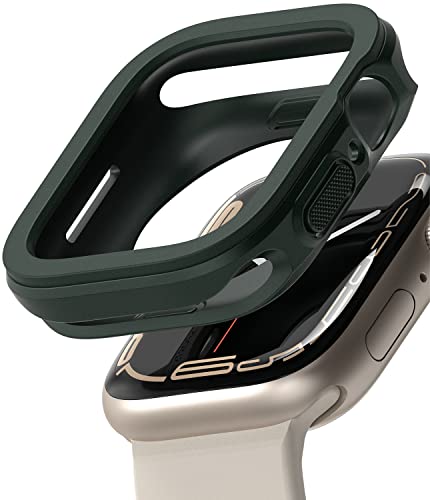 Ringke Air Sports Compatibile con Cover Apple Watch 9/8 / 7 45mm, SE / 6/5 / 4 44mm, Custodia Antiurto Robusta Resistente Graffi TPU Dark Green