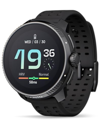 Suunto Race Orologio Sportivo Digitale per Uomo, Schermo AMOLED, GPS Activity Tracker, Smartwatch Impermeabile, Monitoraggio Salute Cardiofrequenzimetro Contapassi, Autonomia 26 Giorni