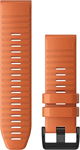 Garmin Cinturino Originale , 26mm, QuickFit, Silicone, Ember Orange