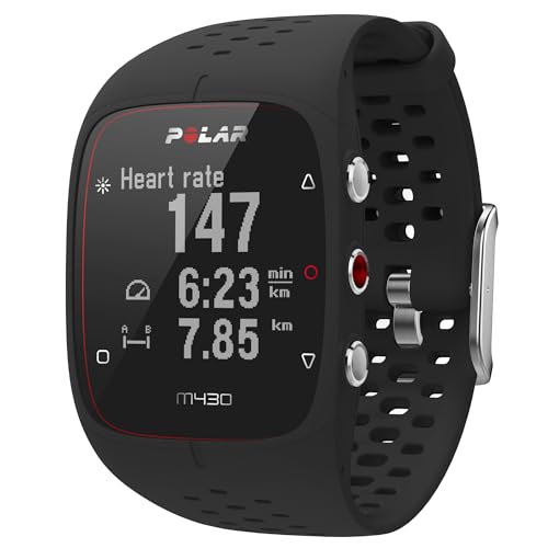 Polar M430 Esclusiva Amazon Orologio sportivo GPS per la corsa Tracker cardiofrequenzimetro da polso, monitoraggio dell'attività e del sonno 24/7, avvisi con vibrazione taglia M