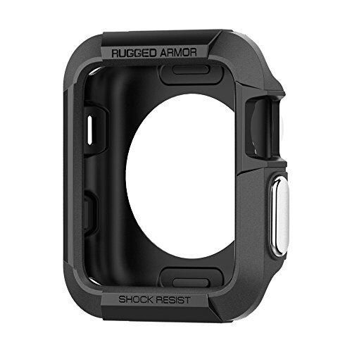 Spigen Rugged Armor Compatibile con Apple Watch Custodia per 42mm Serie 3 / Serie 2/1 Nero