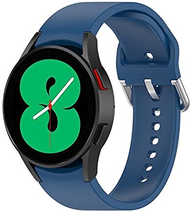 Wownadu 20mm Cinturini Compatibile per Samsung Galaxy Watch 6/5 / 4 (40mm 44mm), Galaxy Watch 3 41mm, Galaxy Watch 4 Classic (42mm 46mm) Cinturino Blu Silicone Regolabile Donna Uomo