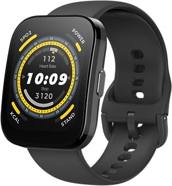 Amazfit Bip 5 Smartwatch, Schermo grande da 1,91", chiamate Bluetooth, Alexa, GPS, durata della batteria di 10 giorni, fitness tracker con frequenza cardiaca, monitoraggio dell'ossigeno nel sangue