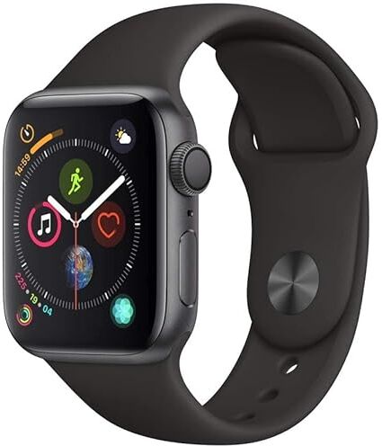 Apple Watch Series 4 44mm (GPS) Cassa In Alluminio Color Grigio Siderale Con Nero Cinturino Sport (Ricondizionato)