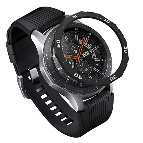Ringke Bezel Styling Compatibile con Cover Samsung Galaxy Watch 46mm, Gear S3 Frontier & Classic Ghiera Anti Graffio Acciaio Inossidabile Adesiva Accessorio GW-46-46