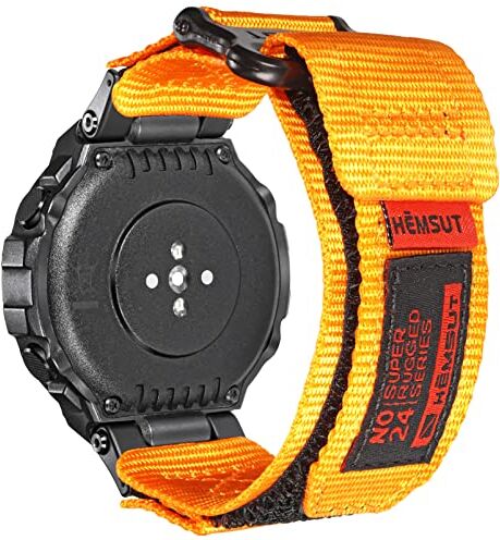 torbollo Cinturino compatibile con Amazfit T-Rex/T-Rex 2/T-Rex Pro/T-Rex Ultra, robusto cinturino in nylon con chiusura in Cinturino di ricambio con design ad anello intrecciato Cinturino sportivo