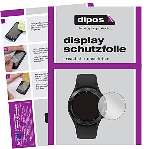 dipos I 6X Pellicola Protettiva Compatibile con Samsung Galaxy Watch 4 (44 mm) Pellicola di Protezione Cristallo