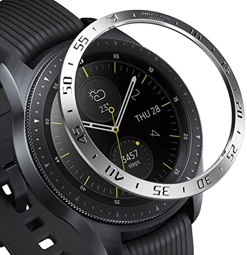 Ringke Bezel Styling Cover Compatibile con Samsung Galaxy Watch 42mm, Custodia Acciaio Inossidabile 42-01