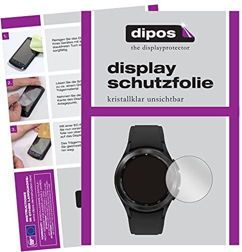 dipos I 6X Pellicola Protettiva Compatibile con Samsung Galaxy Watch 4 Classic (46 mm) Pellicola di Protezione Cristallo