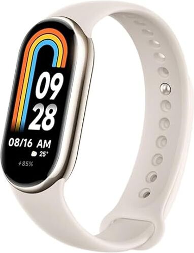 NK Mi Smart Band 8 Braccialetto di attività, display AMOLED, monitoraggio della frequenza cardiaca, 190 mAh, 150 modalità sportive, fino a 16 giorni di autonomia, oro