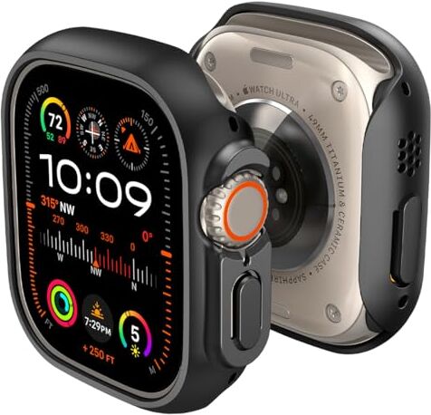 Spigen Cover Thin Fit Compatibile con Apple Watch Ultra 2 49mm e Apple Watch Ultra 49mm Nero