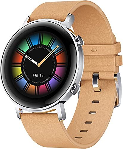 Huawei Watch GT 2 Smartwatch 42 mm, Durata della Batteria fino a 1 Settimana, GPS, 15 Modalità di Allenamento, Monitoraggio del Battito Cardiaco in Tempo Reale, Gravel Beige