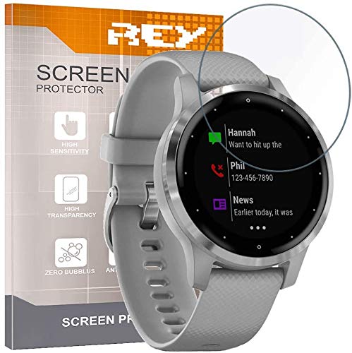 REY Pack 7X Pellicola salvaschermo perGARMIN VIVOACTIVE 4s 40mm Legacy Hero Series 40mm VENU 2S 40mm Forerunner 55 Approach S70 42mm, qualità Premium, SmartWatch