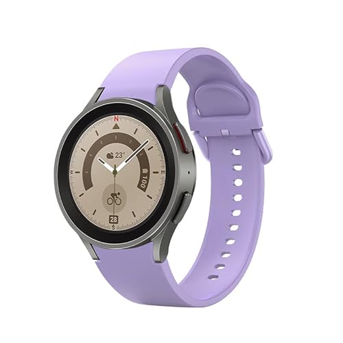 SYSTEM-S Cinturino 20mm in silicone per Samsung Galaxy Watch 5 4 Smartwatch viola, Lilla, Eine Grösse