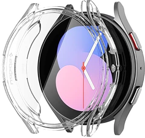 Spigen Ultra Hybrid Compatibile con Samsung Galaxy Watch 5 40mm (2022) e Galaxy Watch 4 40mm (2021) Crystal Clear