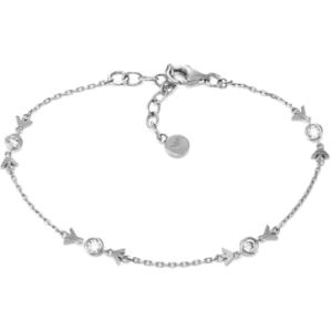 Emporio Armani Bracciale da donna in argento sterling con chiusura a moschettone Emporio Armani Bracciale da donna in argento sterling con chiusura a moschettone