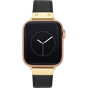 Anne Klein Cinturino di ricambio in pelle per Apple Watch, alla moda, sicuro, regolabile, si adatta alla maggior parte dei polsi, Oro Nero Anne Klein Cinturino di ricambio in pelle per Apple Watch, alla moda, sicuro, regolabile, si adatta alla maggior parte dei polsi, Oro Nero