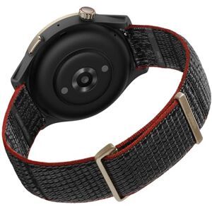 Amazfit Smartwatch Cinturino di ricambio Originale, in nylon da 22 mm, compatibile con  Balance, Cheetah Pro, Cheetah Round, GTR 4, GTR 4 Limited Edition, GTR 3, GTR 3 Pro, GTR 2, Nero