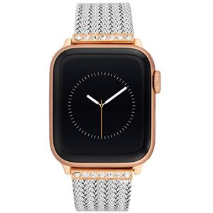 Anne Klein Bracciale a catena alla moda per Apple Watch, cinturino di ricambio sicuro, regolabile, per Apple Watch, adatto alla maggior parte dei polsi Anne Klein Bracciale a catena alla moda per Apple Watch, cinturino di ricambio sicuro, regolabile, per Apple Watch, adatto alla maggior parte dei polsi