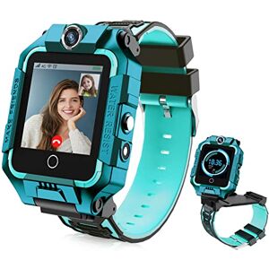 LiveGo Smart Watch per Bambini 4G con GPS Tracker e Chiamate, Schermo Touch HD Combina SMS, Voce, Videochiamate, SOS, Contapassi, Orologio Cellulare per Bambini Ragazzi Ragazze 6-12 Anni (t10 ciano) LiveGo Smart Watch per Bambini 4G con GPS Tracker e Chiamate, Schermo Touch HD Combina SMS, Voce, Videochiamate, SOS, Contapassi, Orologio Cellulare per Bambini Ragazzi Ragazze 6-12 Anni (t10 ciano)