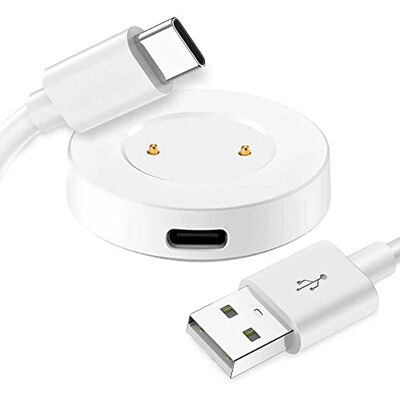 OcioDual Cavo USB 80 cm + dock di ricarica a 2 pin, bianco, compatibile con Huawei Watch GT/2/2E e Honor Watch Dream, Magic/2, caricabatterie magnetico OcioDual Cavo USB 80 cm + dock di ricarica a 2 pin, bianco, compatibile con Huawei Watch GT/2/2E e Honor Watch Dream, Magic/2, caricabatterie magnetico